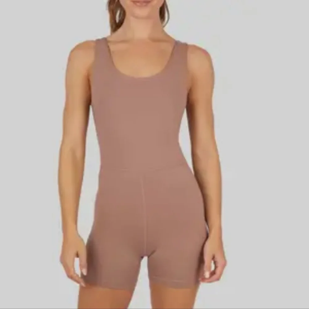 Yogalicious Lux Core Endurance Romper in Antler - L
